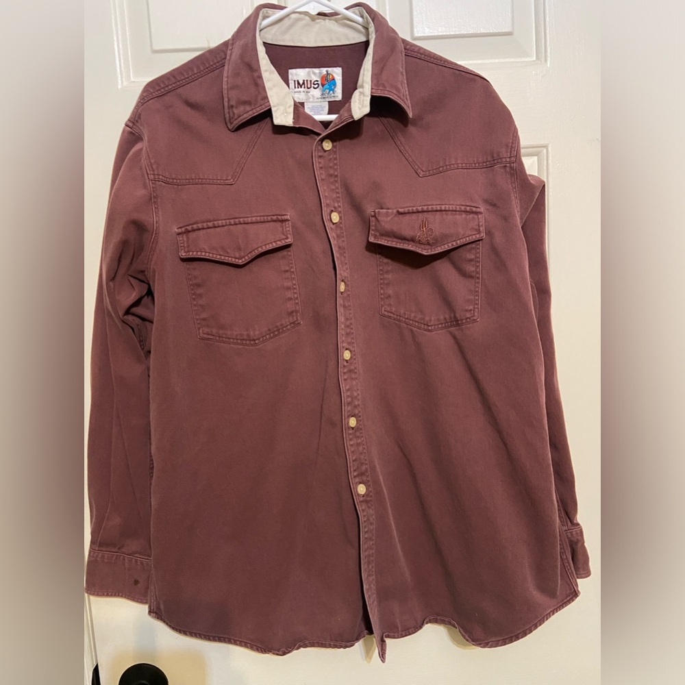 IMUS men’s vintage western shirt size large